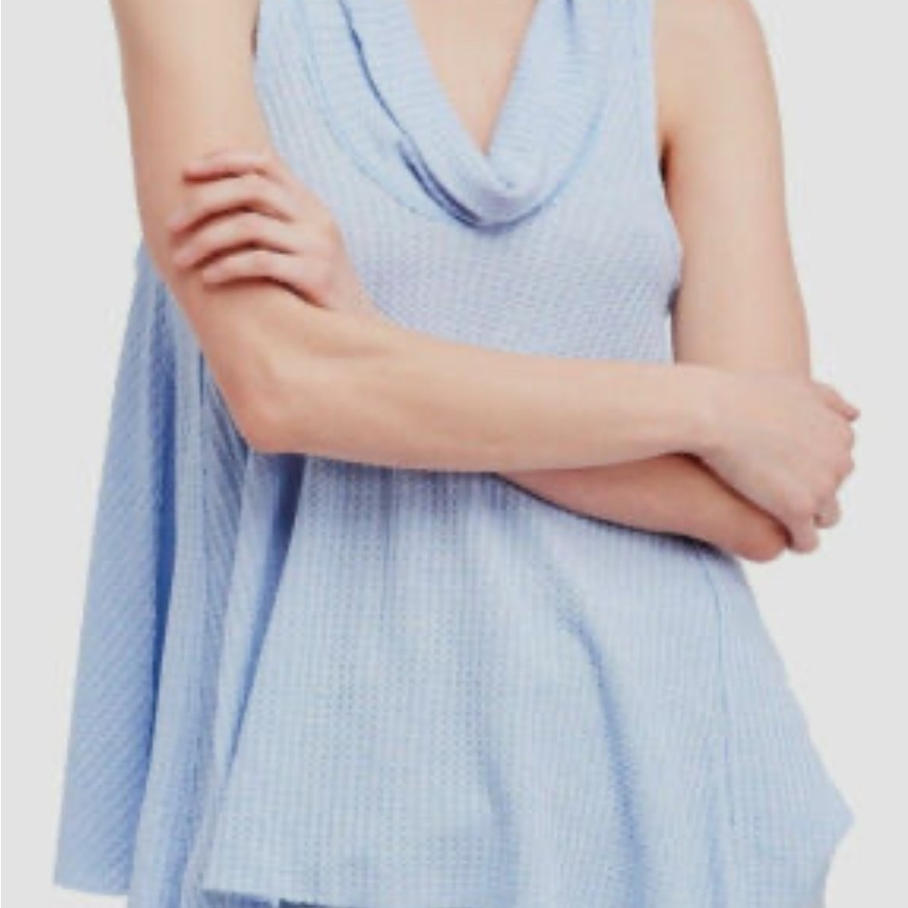 We The Free Swing Light Blue Sleeveless Top - Picture 6 of 6